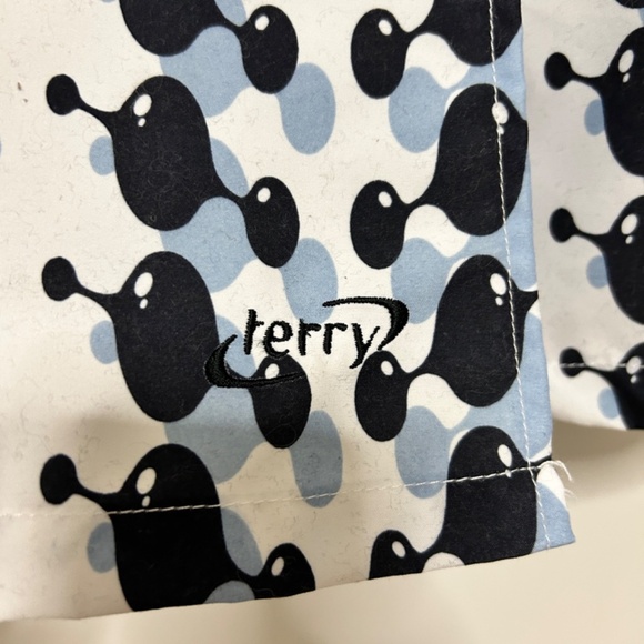 Terry Cycling Skirt Women's Medium White/Black/Blue  Active Outdoor Padded - Picture 3 of 10